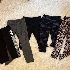 Women’s workout leggings set of 5 Victoria secret